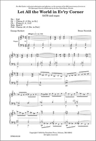 Let All the World in Ev'ry Corner SATB choral sheet music cover Thumbnail